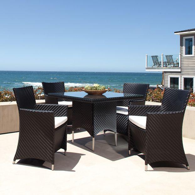 alt="black dining set"