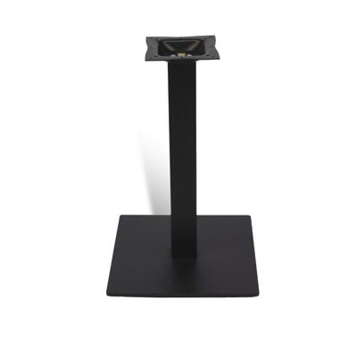 28" Black Steel Square Table Base