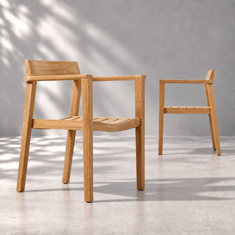 alt="Horizon Teak Dining Armchair - Picture A"