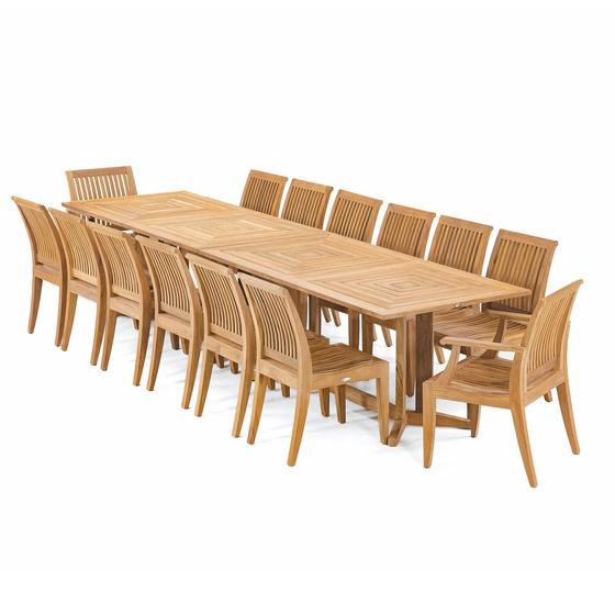 Grand Pyramid Dining Set for 14