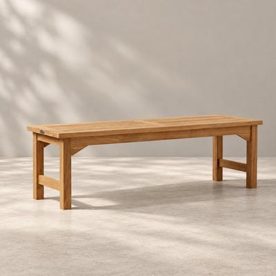 5 ft Veranda Teak Backless Bench