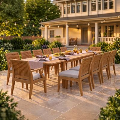 Grand Laguna 15 pc Teak Dining Set