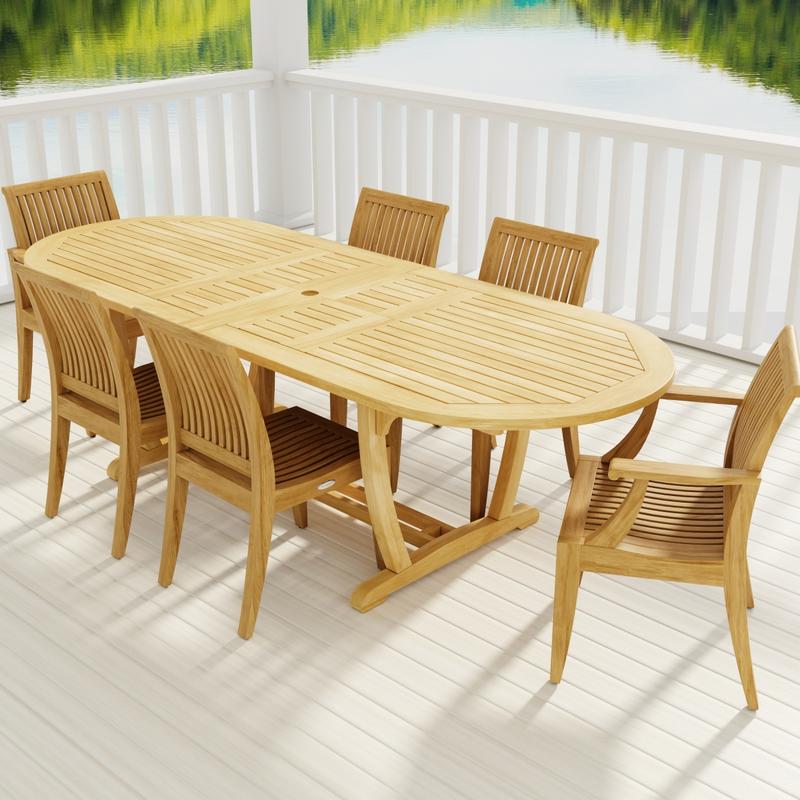 alt="7 pc Montserrat Laguna Dining Set - Picture B"