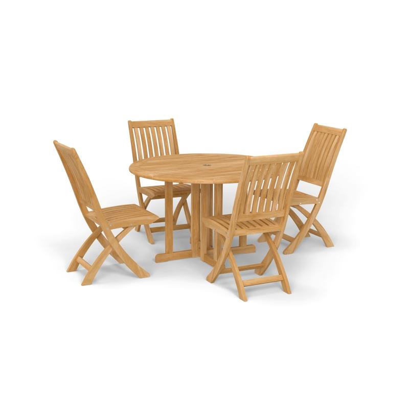 alt="5 pc Folding Barbuda Dining Set - Picture A"