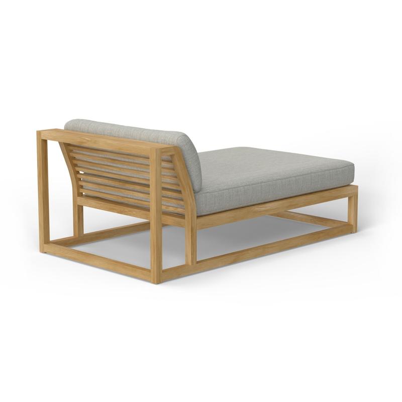 alt="Maya Teak Chaise with Sunbrella Cushion - Picture D"