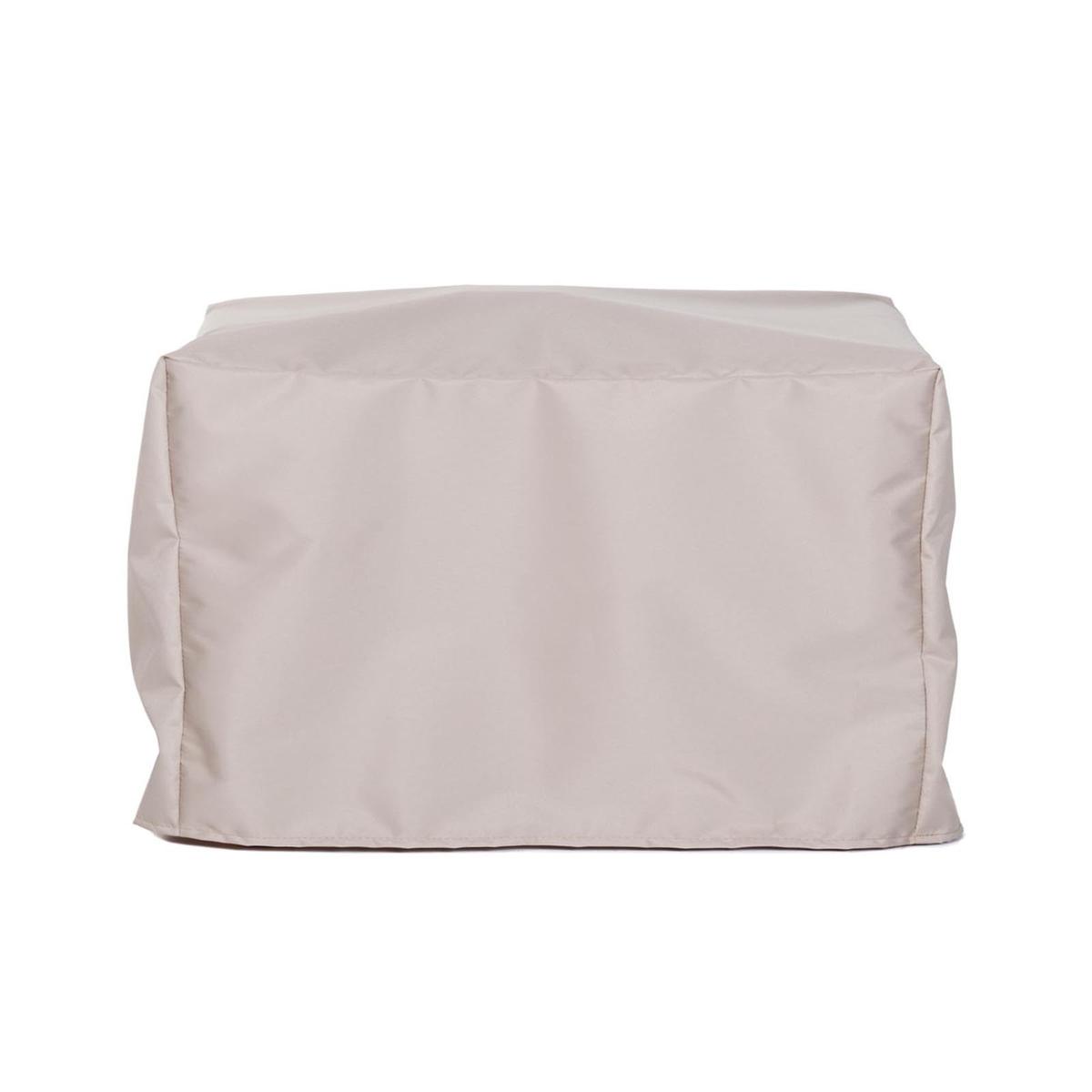67112 Somerset Bar Cover for 17112 Somerset Teak Bar side view on white background