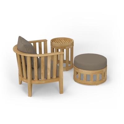 3 pc Kafelonia Chair & Ottoman Set