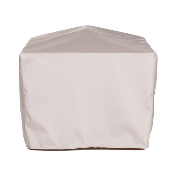 68603 Teak 24 inch Shower Stool Cover for 18603 Teak 24 inch Shower Stool side view on white background