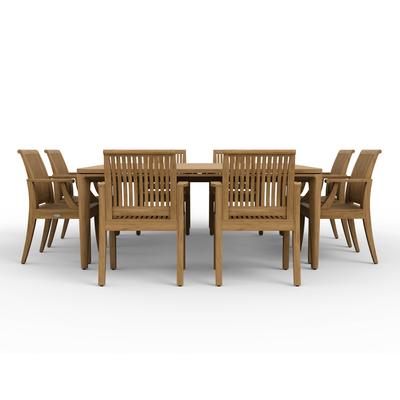 9 pc Square Veranda Laguna Dining Set