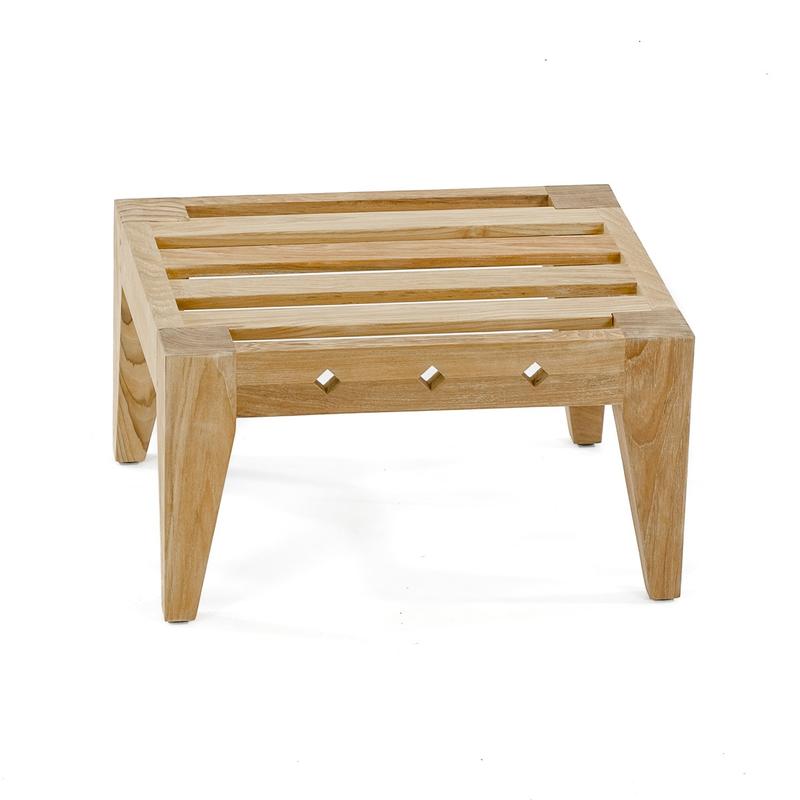 alt="Craftsmen Teak Square Ottoman - Picture A"