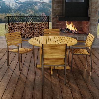 Barbuda Vogue 4 foot Round Dining Set
