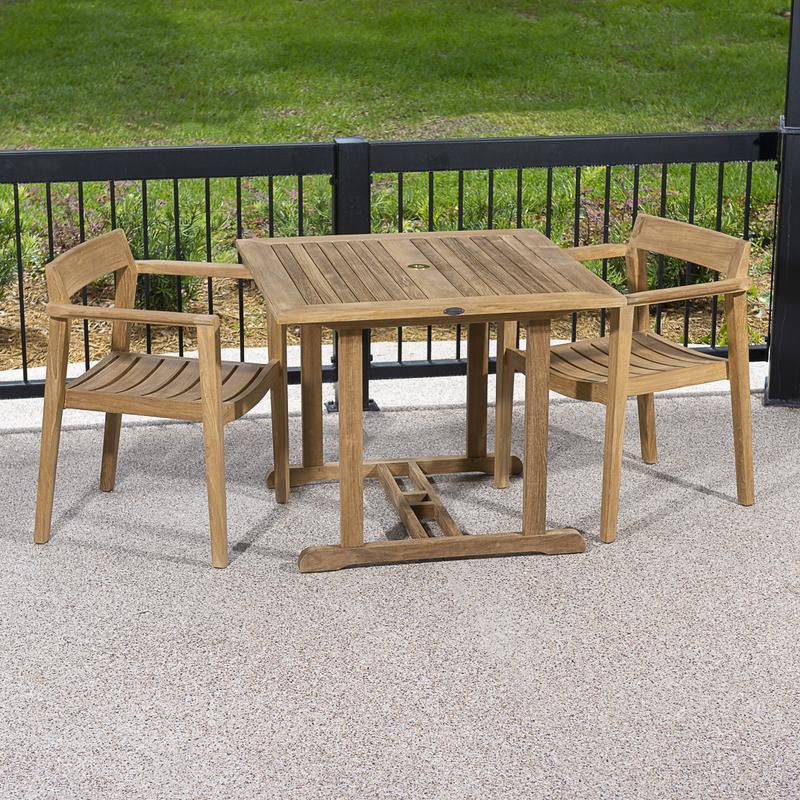 alt="teak quality dinette chair set restaurant"
