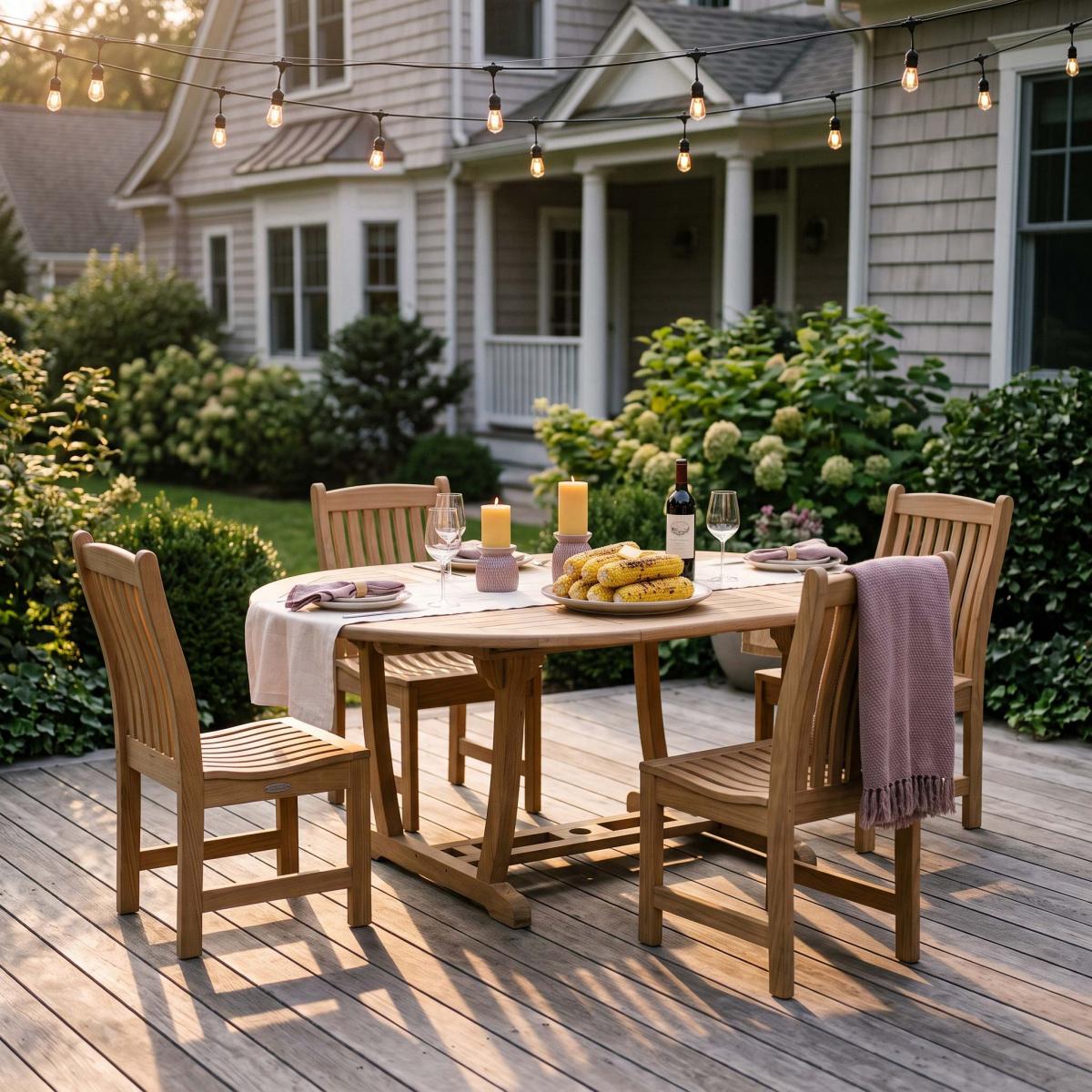 5 pc Martinique Oval Dining Set — picture A