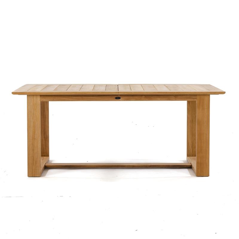 alt="7 pc Horizon Teak Rectangular Dining Set - Picture N"