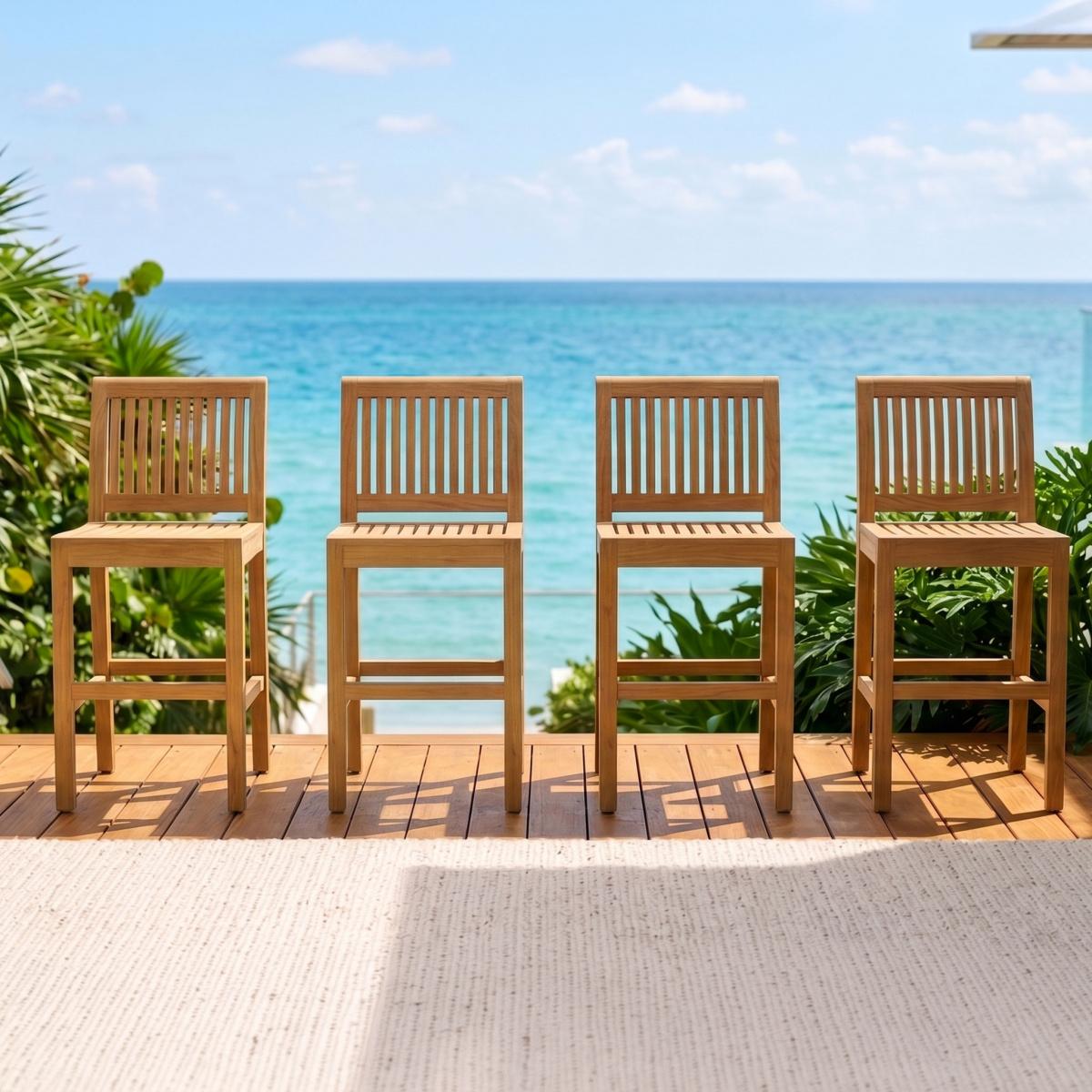 4 Laguna Counter Stools — picture A