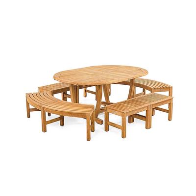 Martinique 7 pc Bench Dining Set