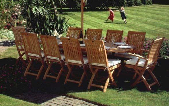alt="Barbuda Teak Folding Chair - Picture K"