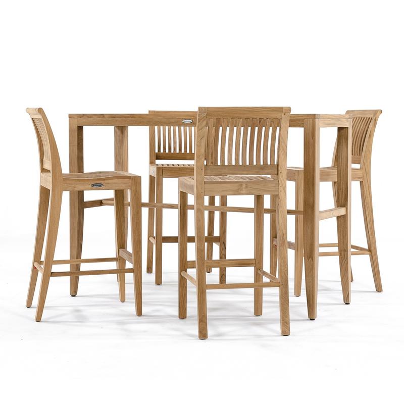 alt="70500 Laguna 5 pc Rectangular Bar Set side angled view on white background"