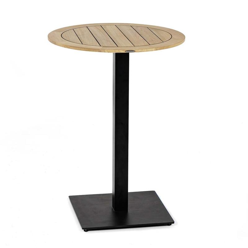 alt="70838 Vogue 24 inch Round Bar Table and Base Combo on white background"