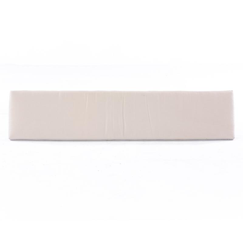 alt="71043MTO canvas color 6 foot Backless Bench Cushion top view on white background"