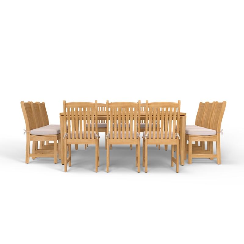 alt="13 pc Square Veranda Teak Dining Set - Picture G"