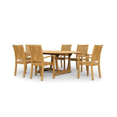 7 pc Martinique Sussex Teak Dining Set