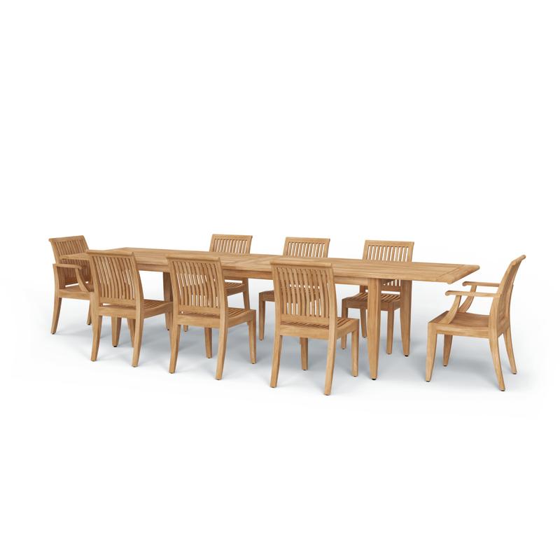 alt="Laguna 9 pc Teak Dining Set - Picture B"