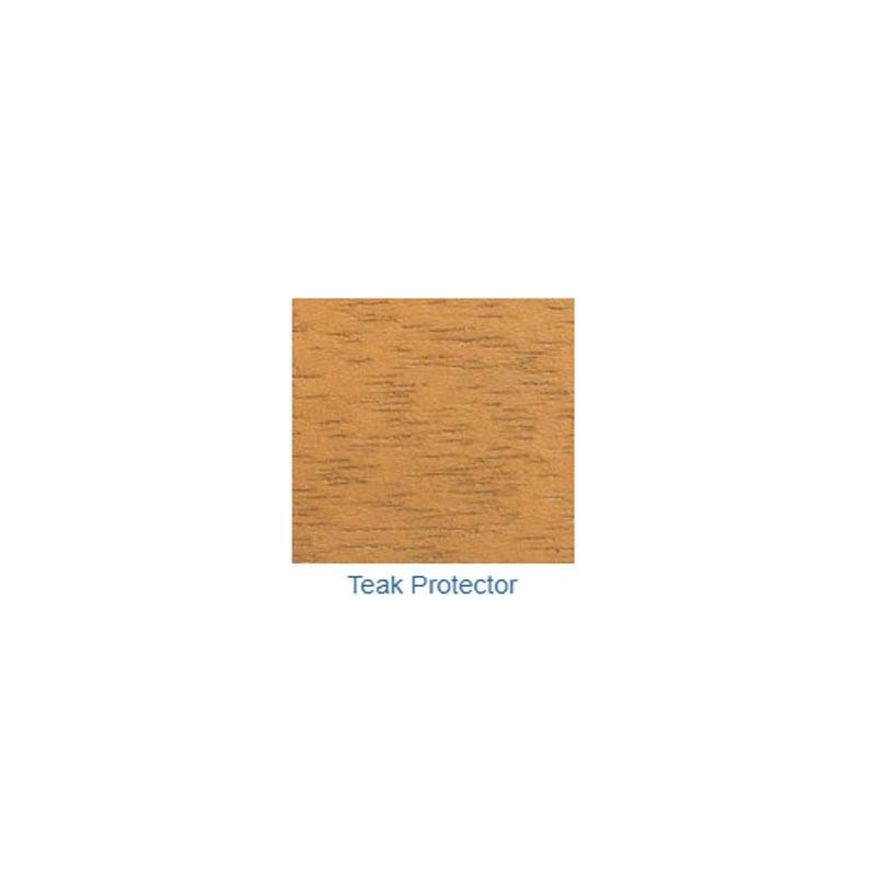 TPSAMPLE Teak Protector on teak Sample on white background
