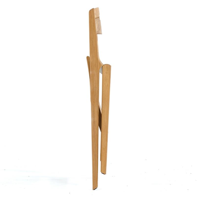 alt="70811 Surf Yacht round teak 42 inch folding table view of table top on white background"