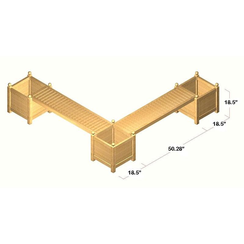 alt="18109 square planter box autocad on white background"