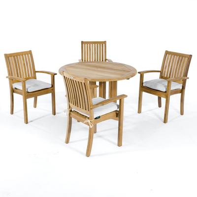 5 pc Barbuda Sussex Teak Dining Set