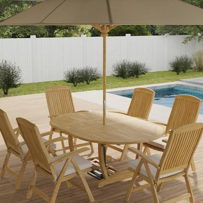 7 pc Martinique Barbuda Recliner Dining Set
